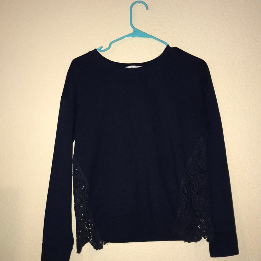 T.J.Maxx navy blue sweater shirt. Size: M